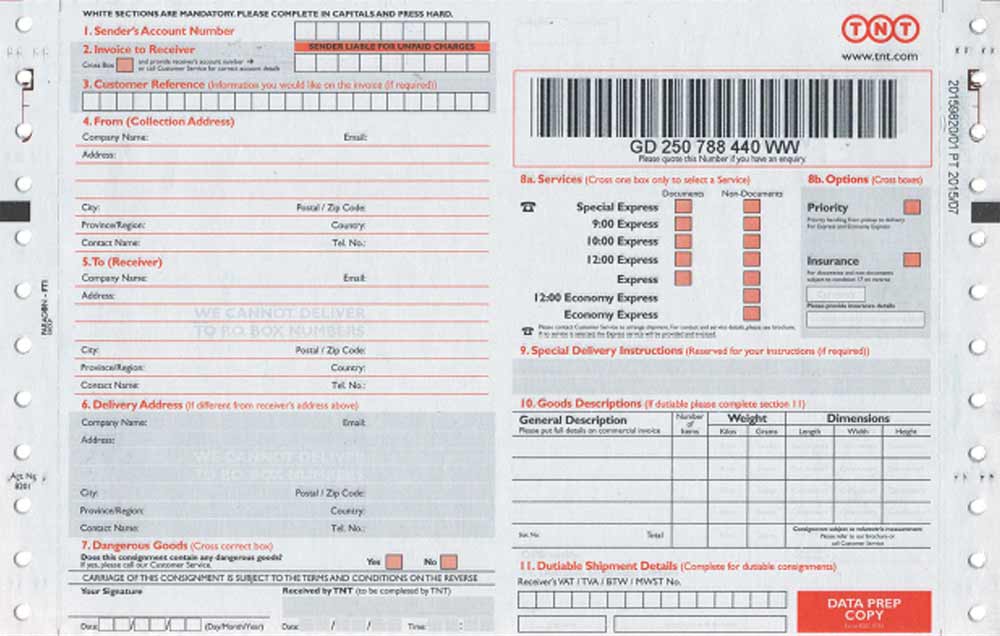 invoice tnt